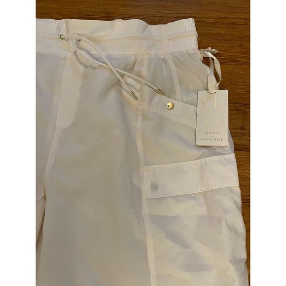 NWT Athleta x Alicia Keys Plus Cream Parachute High Waist Utility Jogger 22 - Picture 6 of 10